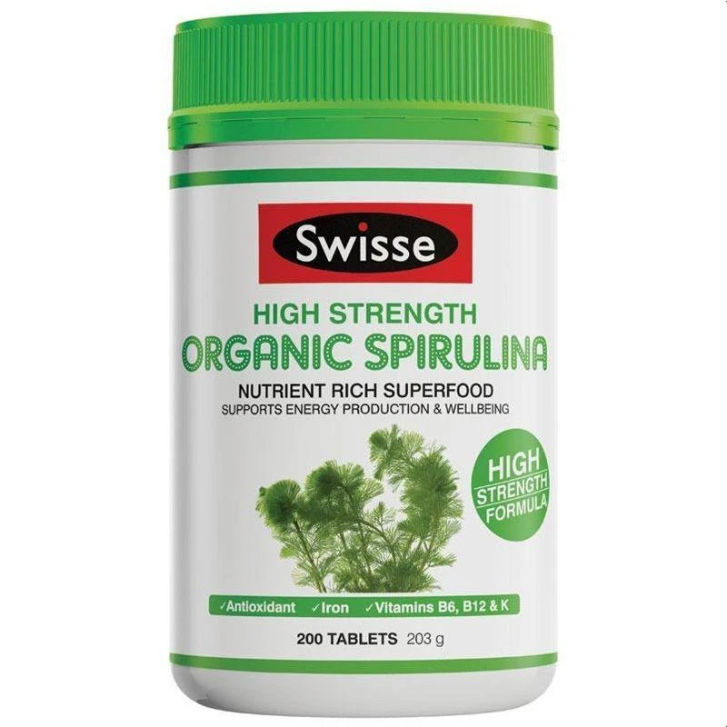 商品Swisse|澳大利亚直邮swisse斯维诗有机螺旋藻片 200粒 提供能量重现活力,价格¥304,第1张图片