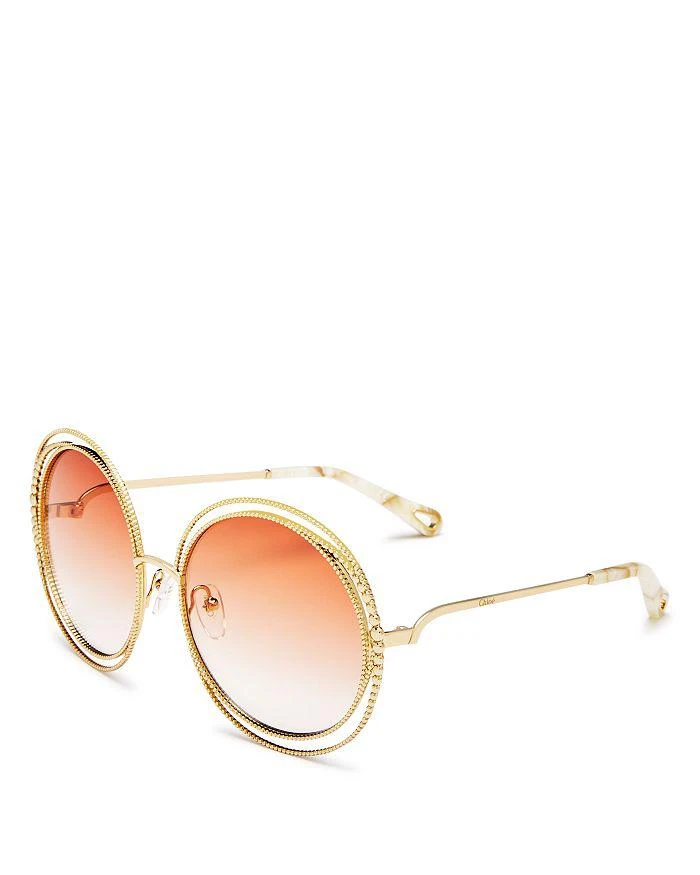 商品Chloé|Women's Carlina Oversized Round Sunglasses, 58mm,价格¥3558,第3张图片详细描述