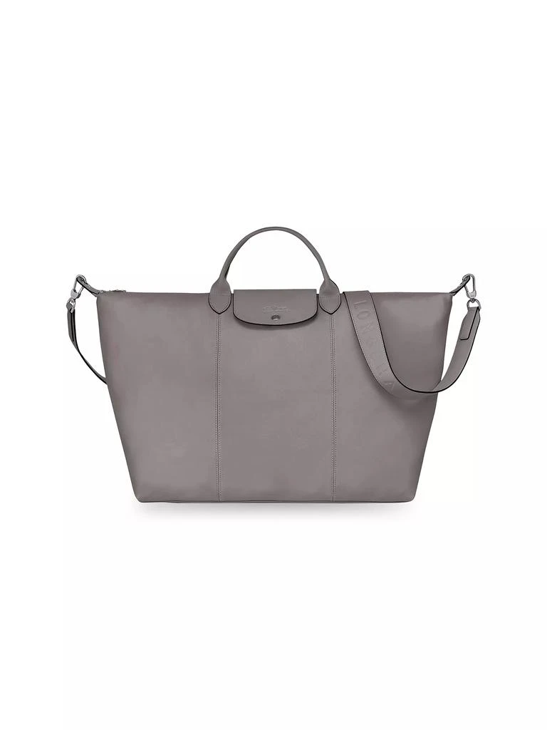 商品Longchamp|Large Le Pliage Cuir 18" Travel Bag,价格¥3159,第1张图片