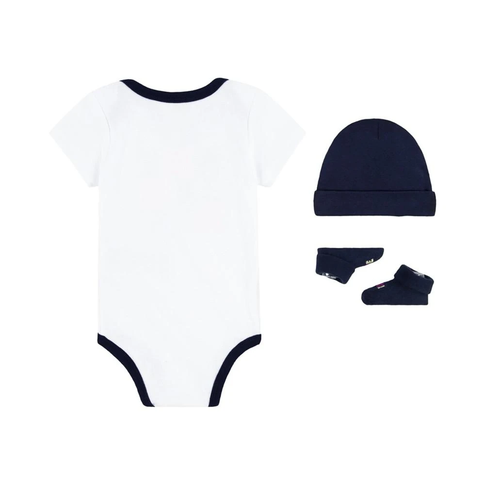 商品NIKE|Baby Boys Neutral Logo Bodysuit, Hat and Booties Gift Box Set, 3-Piece,价格¥194,第2张图片详细描述