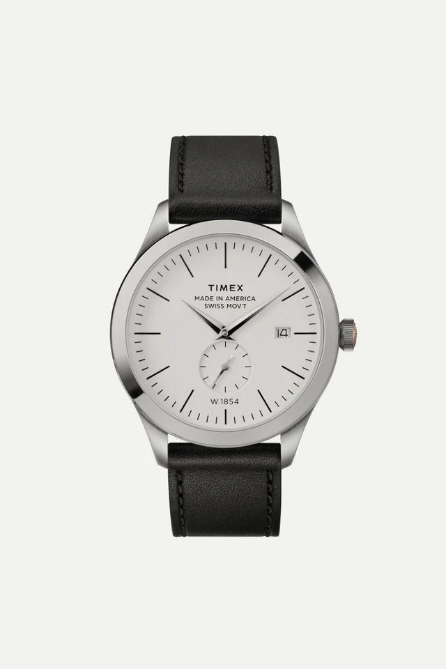 商品Timex|Timex American Documents® 41mm Leather Strap Watch,价格¥3745,第1张图片