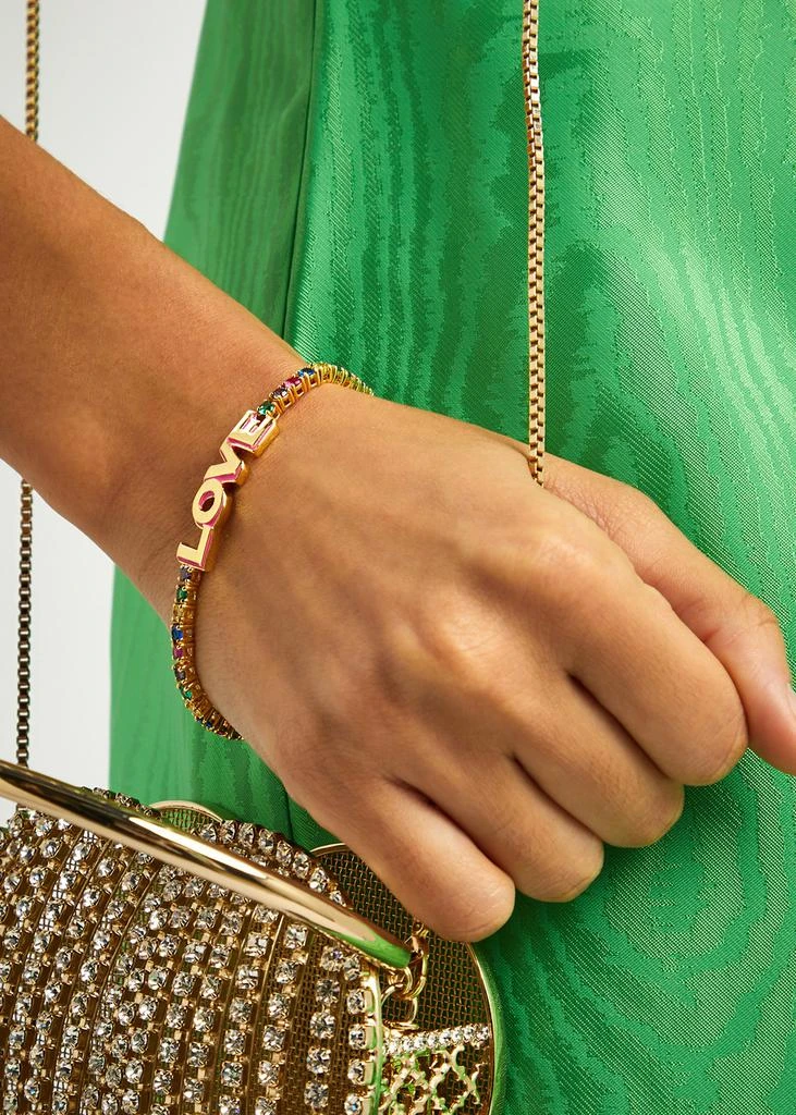 商品Kate Spade|Love gold-plated tennis bracelet,价格¥1697,第2张图片详细描述