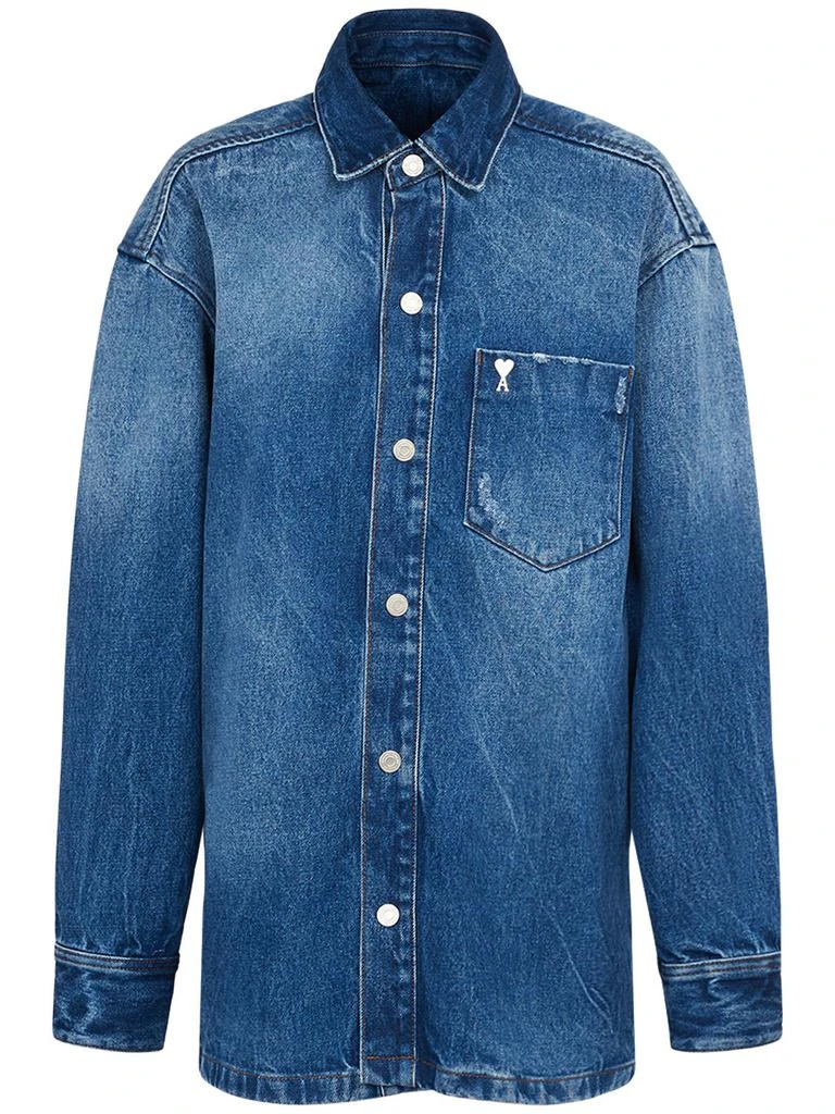 商品AMI|Ami Paris Cotton Denim Shirt,价格¥2372,第1张图片