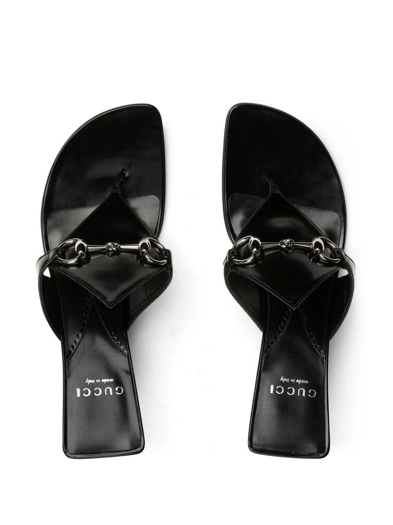 商品Gucci|GUCCI - Horsebit Leather Sandals,价格¥6671,第2张图片详细描述