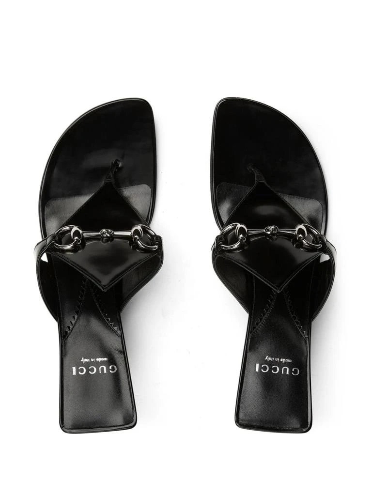 商品Gucci|GUCCI - Horsebit Leather Sandals,价格¥6749,第2张图片详细描述