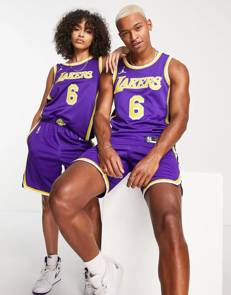 商品NIKE|Nike Basketball NBA LA Lakers Lebron James Swingman unisex jersey in purple,价格¥780,第1张图片