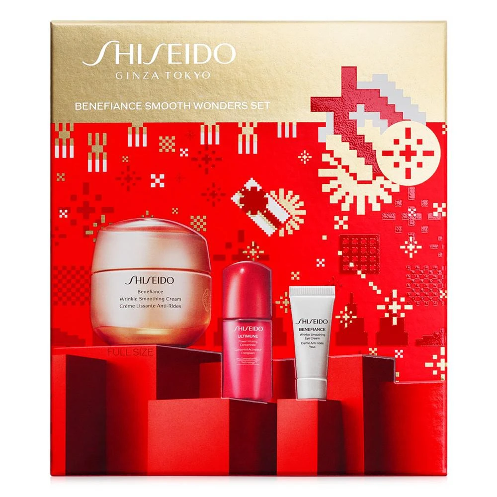 商品Shiseido|3-Pc. Benefiance Smooth Wonders Skincare Set, Created for Macy's,价格¥561,第1张图片