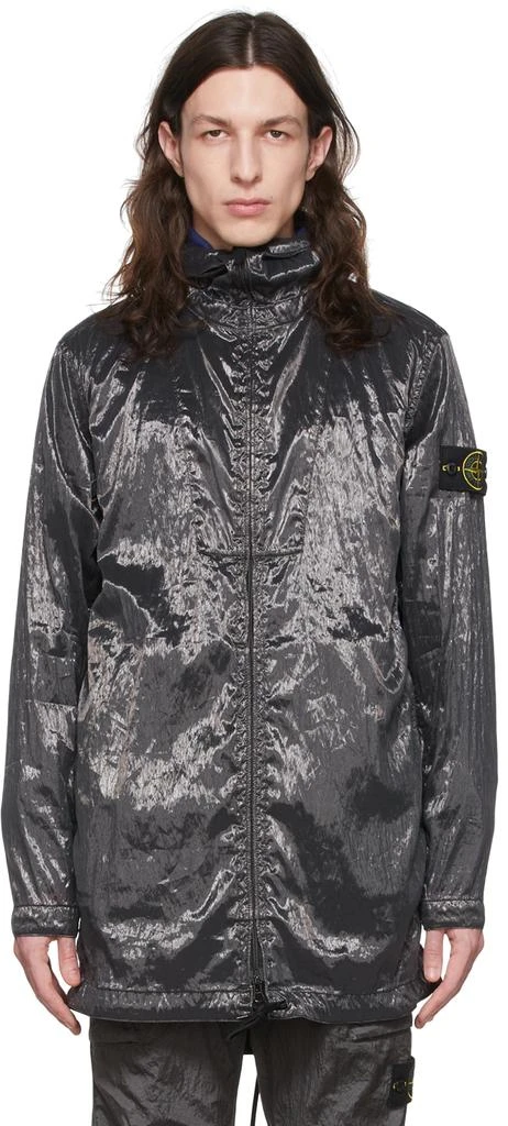 商品Stone Island|Black Nylon Coat,价格¥4778,第1张图片