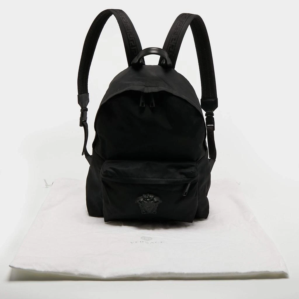 Versace Black Nylon and Leather Medusa Backpack 商品