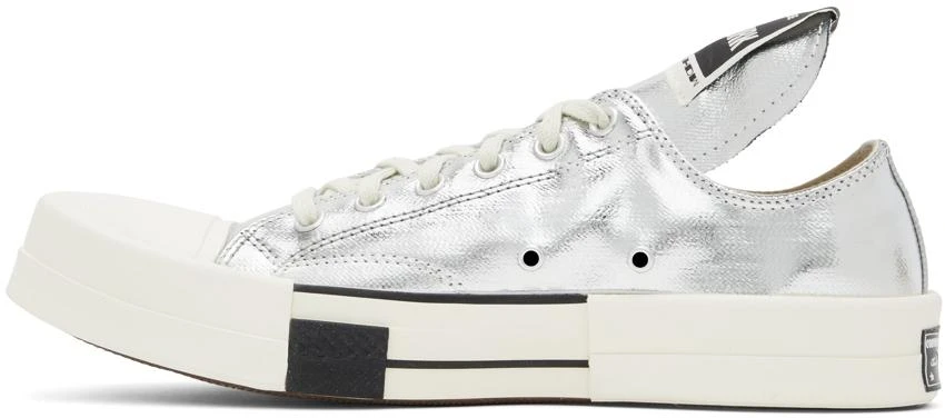 商品Rick Owens|Silver Converse Edition Turbodrk Chuck 70 Low Sneakers,价格¥788,第3张图片详细描述