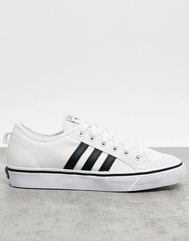 商品Adidas|adidas Originals Nizza trainers in white and black,价格¥348,第1张图片