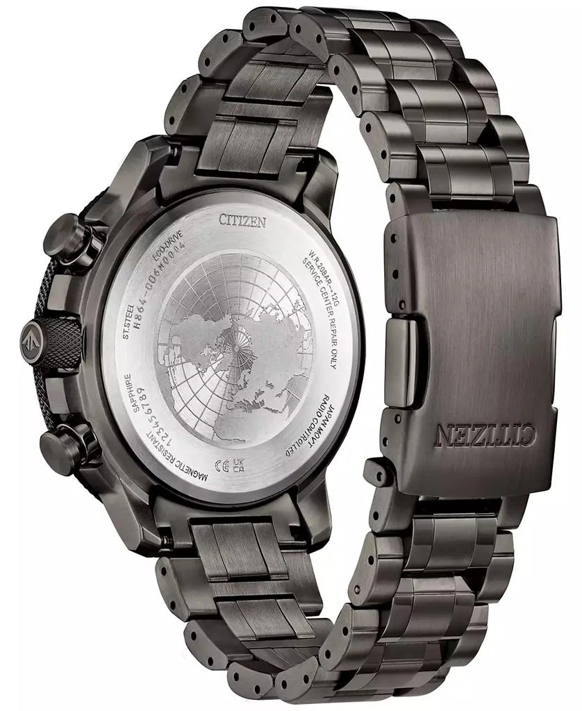 商品Citizen|Eco-Drive Men's Chronograph Promaster Geo Trekker Gray-Tone Stainless Steel Bracelet Watch 46mm,价格¥6690,第3张图片详细描述