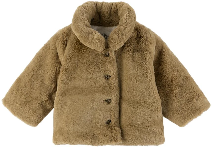 商品Bonpoint|Baby Brown Douceur Faux-Fur Jacket,价格¥962,第1张图片
