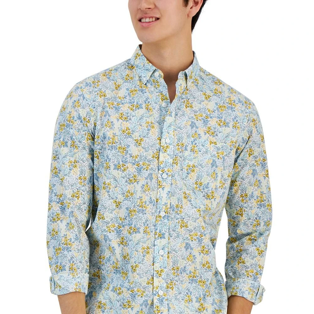 商品Club Room|Men's Sasha Field Floral Print Woven Long-Sleeve Shirt, Created for Macy's,价格¥147,第3张图片详细描述