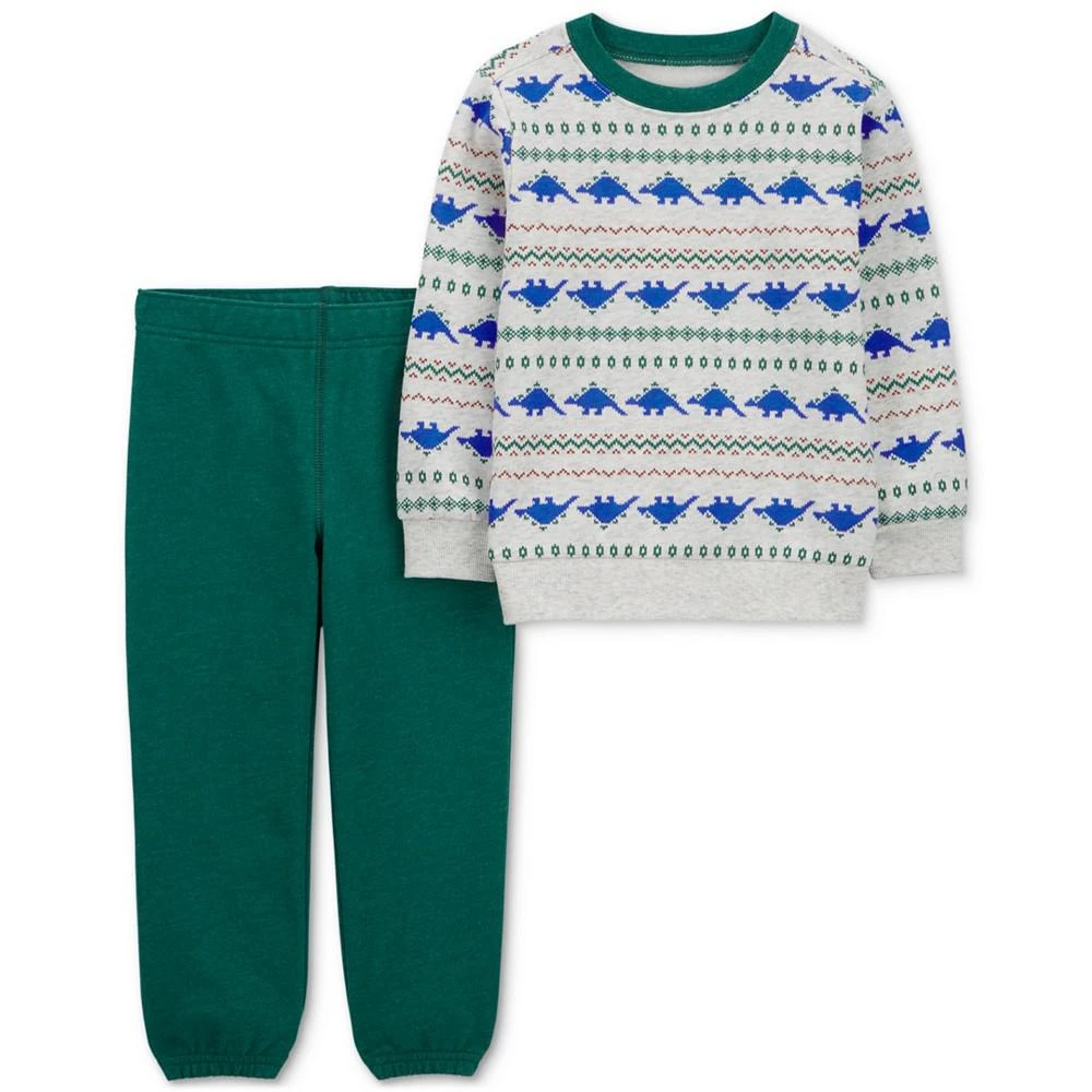 商品Carter's|Baby Boys Dinosaur Jersey T-Shirt and Jogger Pants, 2 Piece Set,价格¥103,第1张图片