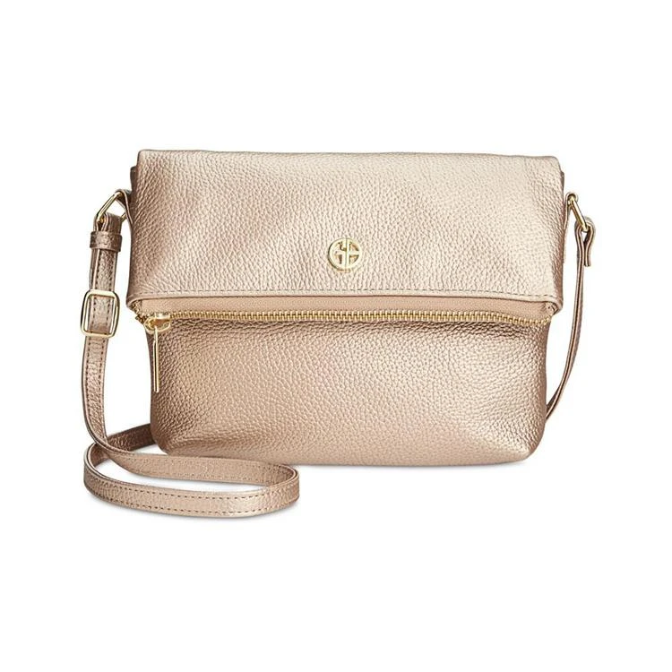 商品Giani Bernini|Pebble Leather Crossbody, Created for Macy's,价格¥225,第1张图片