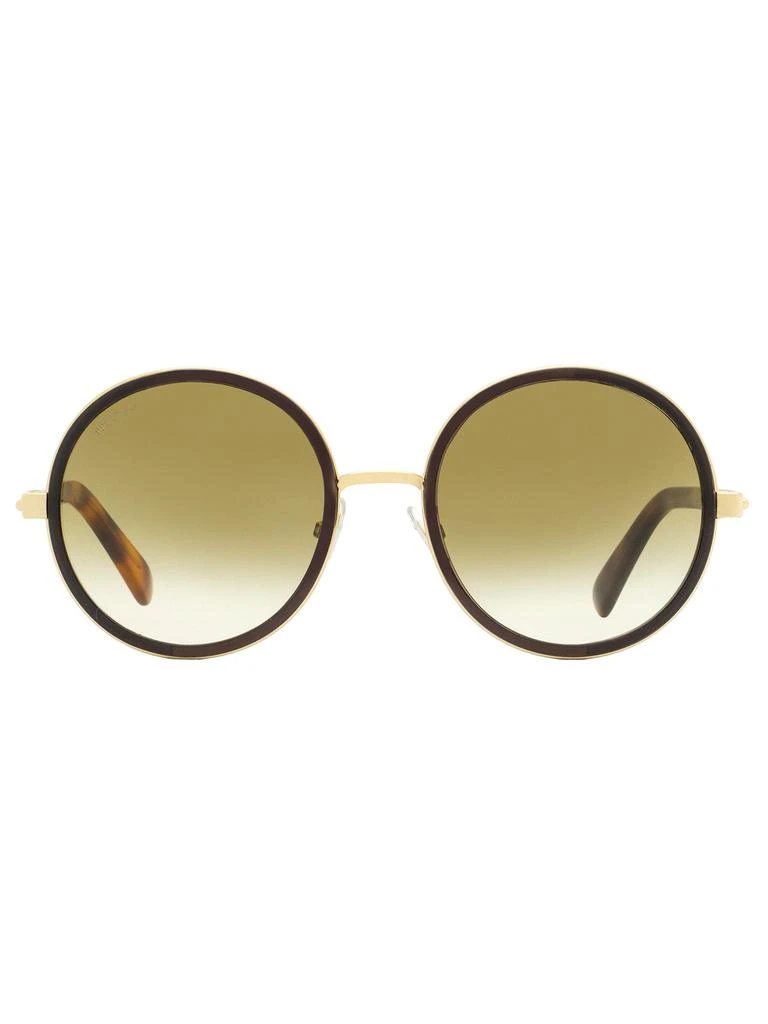 商品Jimmy Choo|Jimmy Choo Women's Round Sunglasses Andie/S J7GJD Gold/Havana 54mm,价格¥1029,第2张图片详细描述