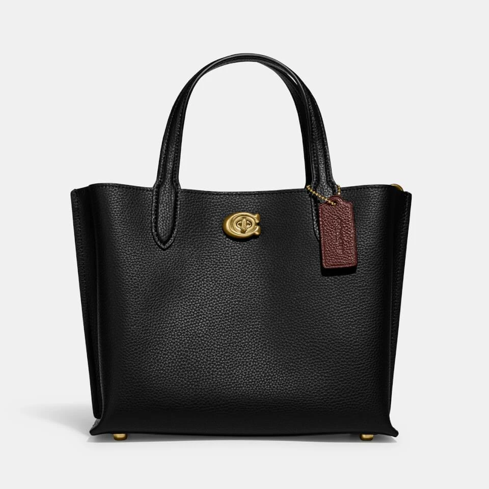 商品Coach|Coach Polished Pebble-Grain Willow 24 Tote Bag,价格¥2094,第1张图片