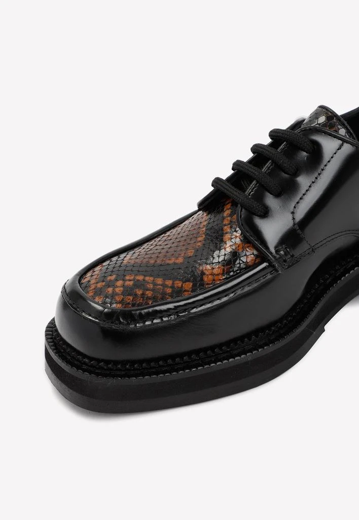 商品AMI|Square-toe Derby Lace-Up Shoes,价格¥3014,第4张图片详细描述