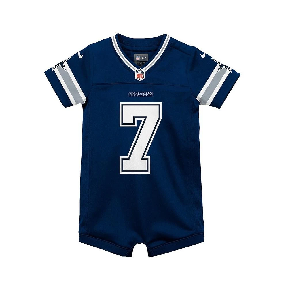 商品NIKE|Infant Boys and Girls Trevon Diggs Navy Dallas Cowboys Game Romper Jersey,价格¥298,第2张图片详细描述