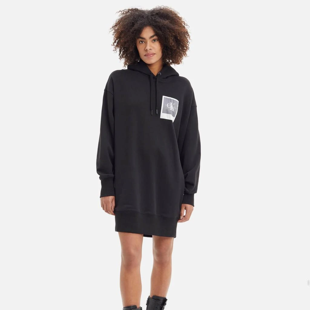 商品The Hut|Calvin Klein Jeans Polaroid Cotton-Jersey Hooded Dress,价格¥381,第1张图片