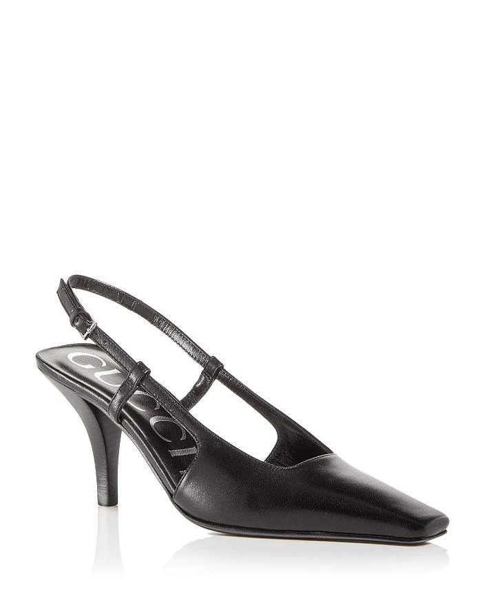 商品Gucci|Women's Slingback Square Toe Pumps,价格¥6928,第1张图片详细描述