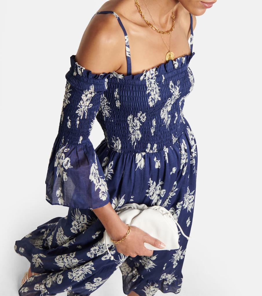 商品Ralph Lauren|花卉抽褶棉质中长连衣裙,价格¥1857,第7张图片详细描述