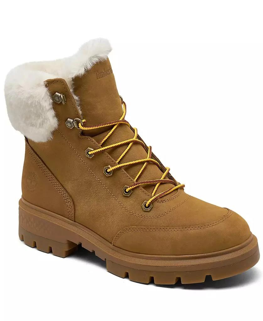 商品Timberland|Women's Cortina Valley 6" Lace-Up Water Resistant Boots from Finish Line,价格¥1387,第1张图片