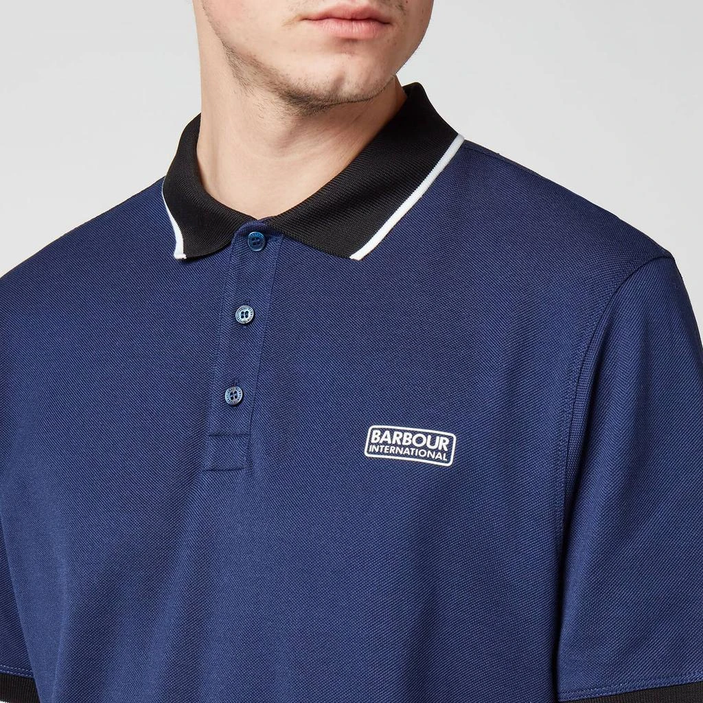商品Barbour|Barbour International Men's Accelerator Contrast Pique Polo Shirt - Regal Blue,价格¥206,第3张图片详细描述