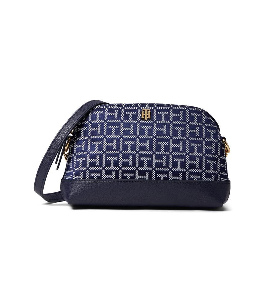 商品Tommy Hilfiger|Yvette II-Dome Crossbody-Square Monogram Jacquard,价格¥263-¥334,第1张图片