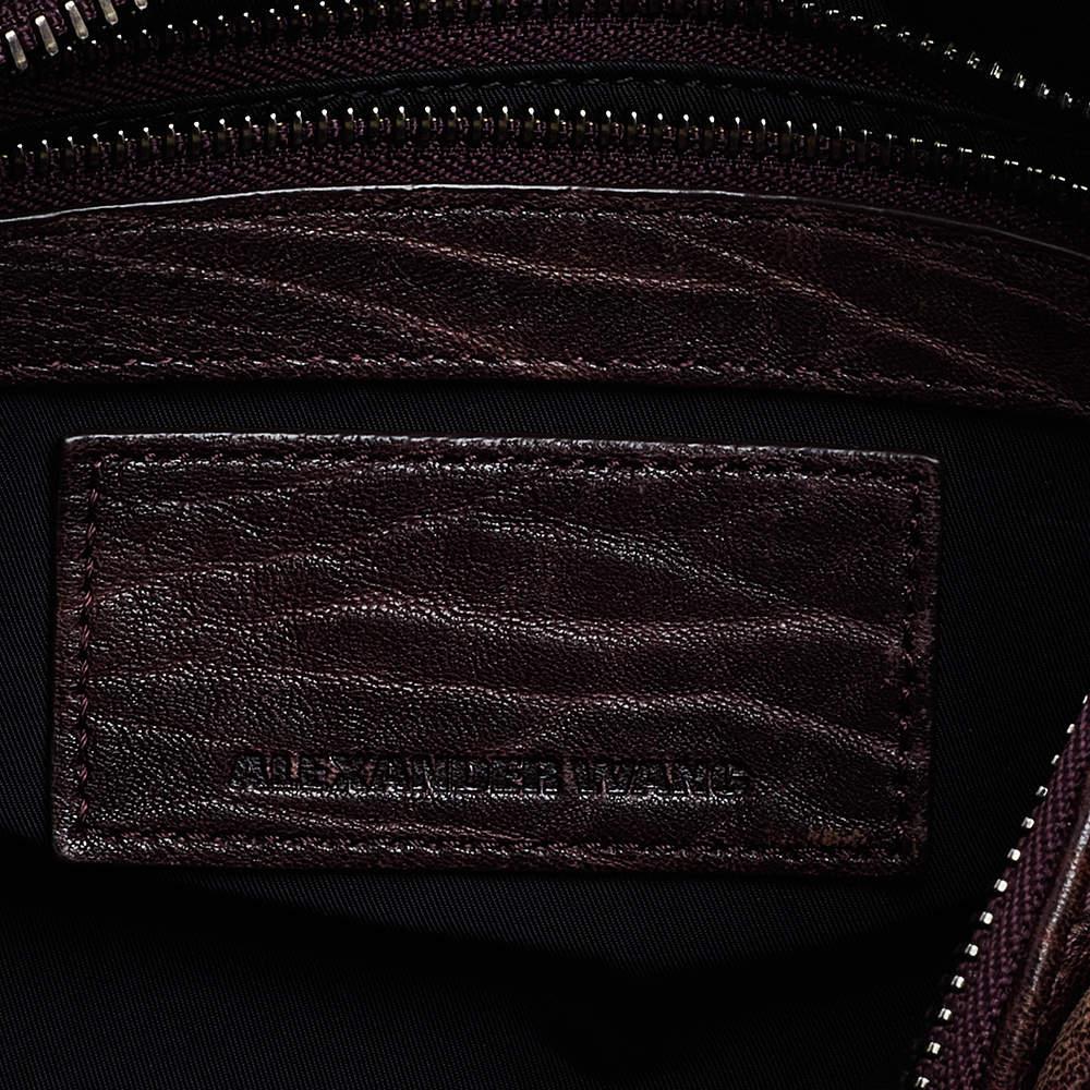 Alexander Wang Burgundy Leather Rocco Satchel商品第8张图片规格展示