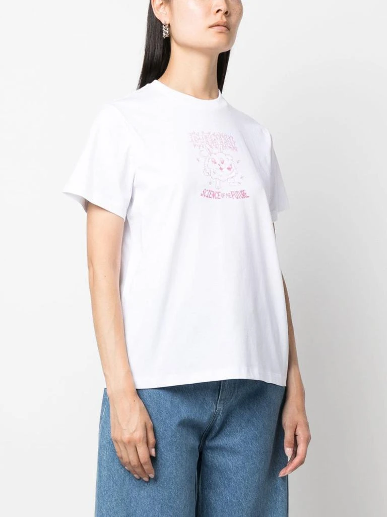 商品Ganni|GANNI - Science Bunny Organic Cotton T-shirt,价格¥464,第1张图片