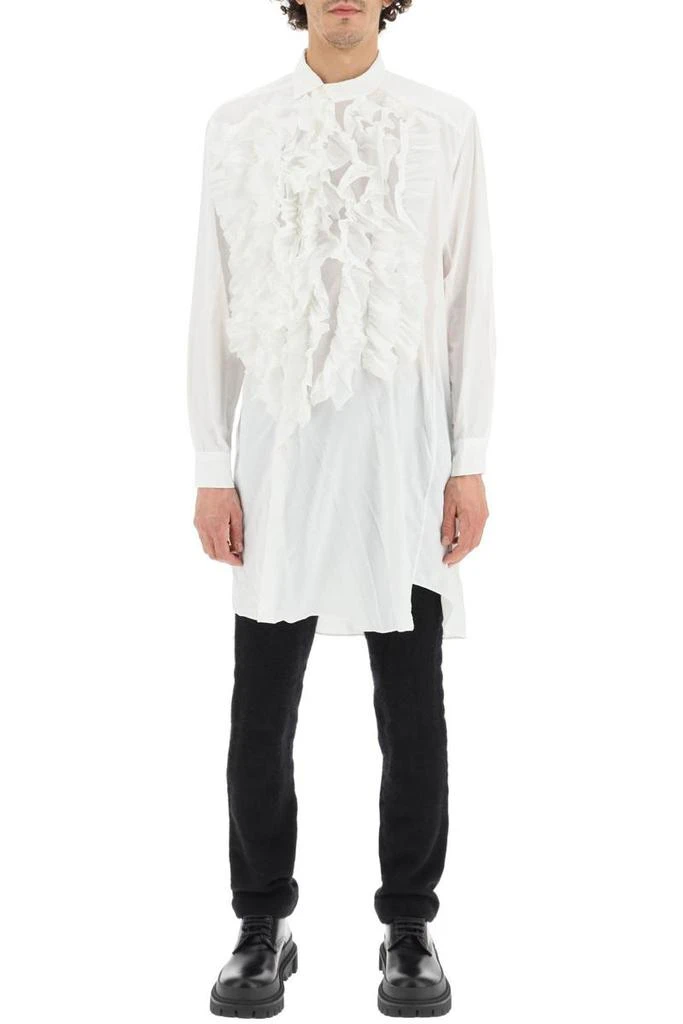 商品Comme des Garcons|Comme des garcons homme plus ruffled long asymmetric shirt,价格¥3136,第2张图片详细描述