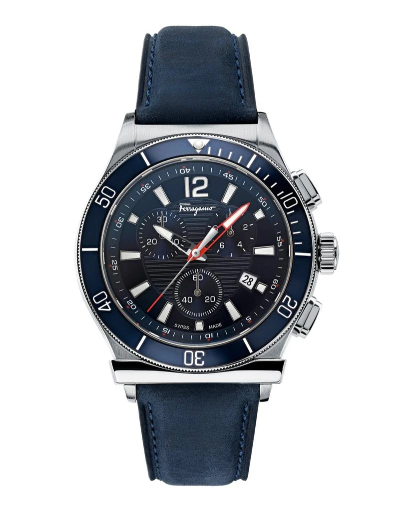 商品Salvatore Ferragamo|Ferragamo 1898 Sport Chronograph Watch,价格¥2225,第1张图片