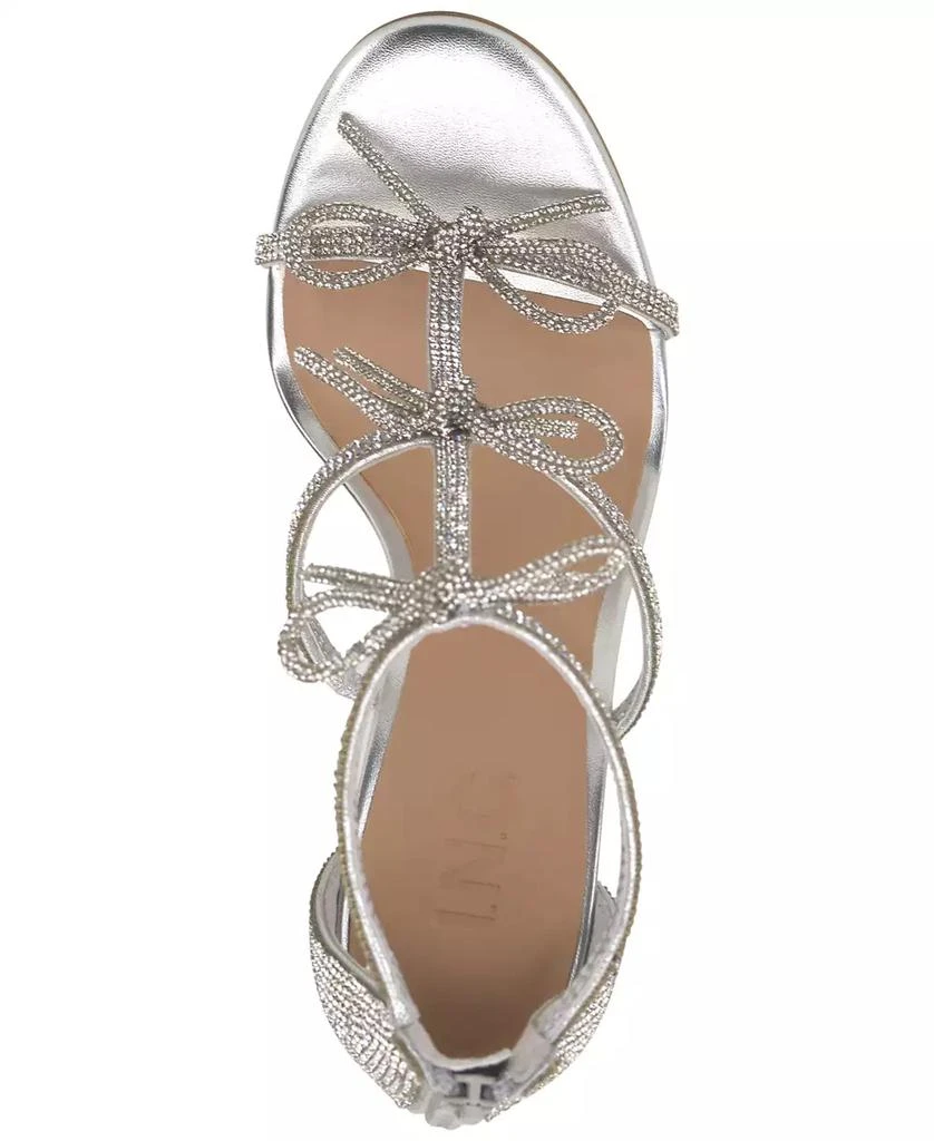 商品INC International|Women's Nolino Beaded Bow T-Strap Dress Sandals, Created for Macy's,价格¥136,第5张图片详细描述