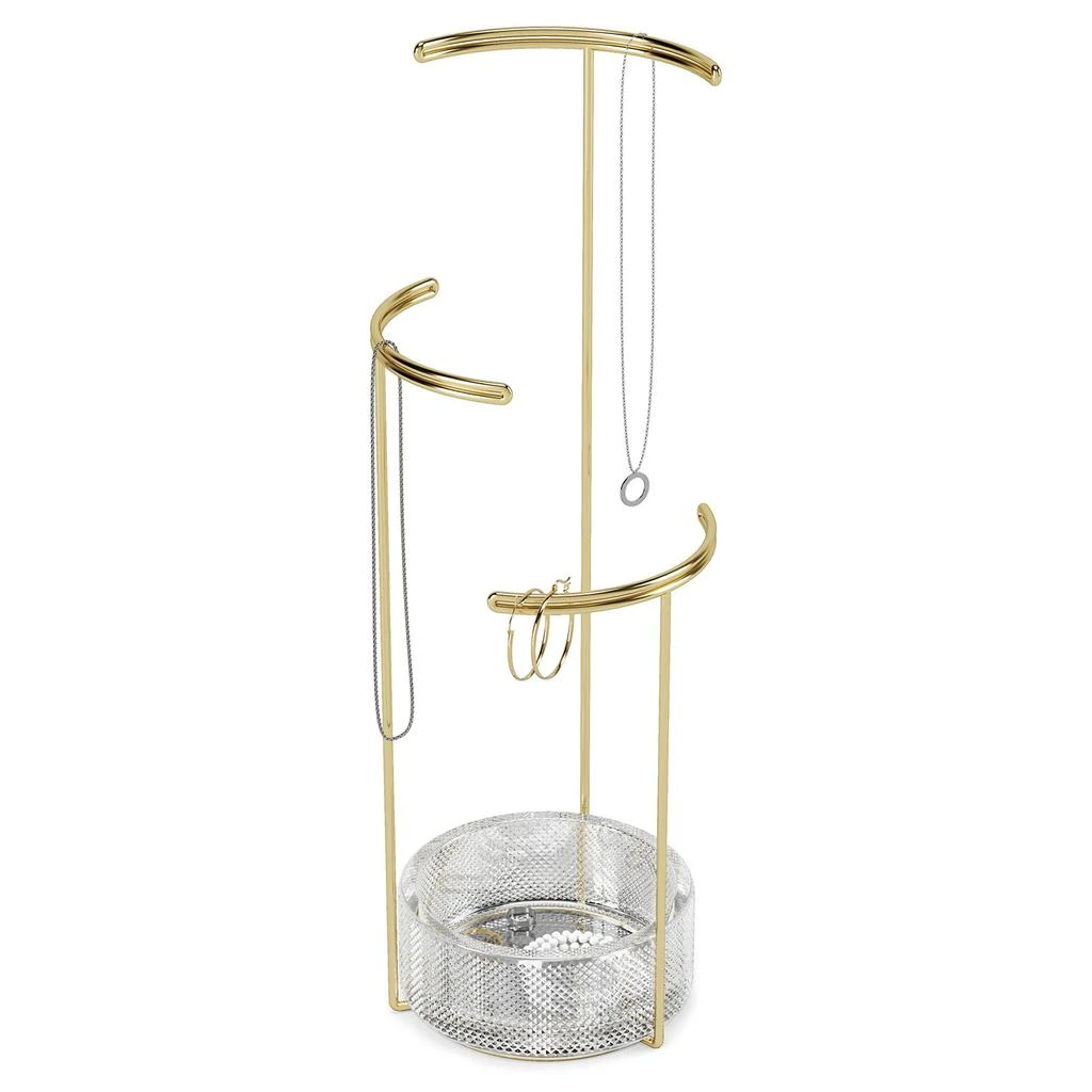 商品Umbra|Umbra Tesora Jewellery Stand - Brass,价格¥159,第3张图片详细描述