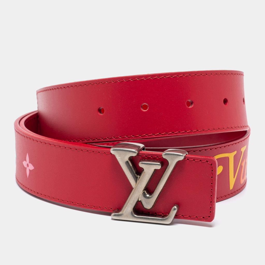 Louis Vuitton Red Leather New Wave Belt 85CM商品第1张图片规格展示