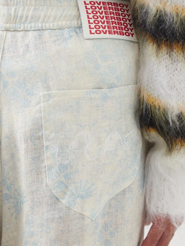 商品Charles Jeffrey Loverboy|Printed linen Bermuda shorts,价格¥1328,第3张图片详细描述