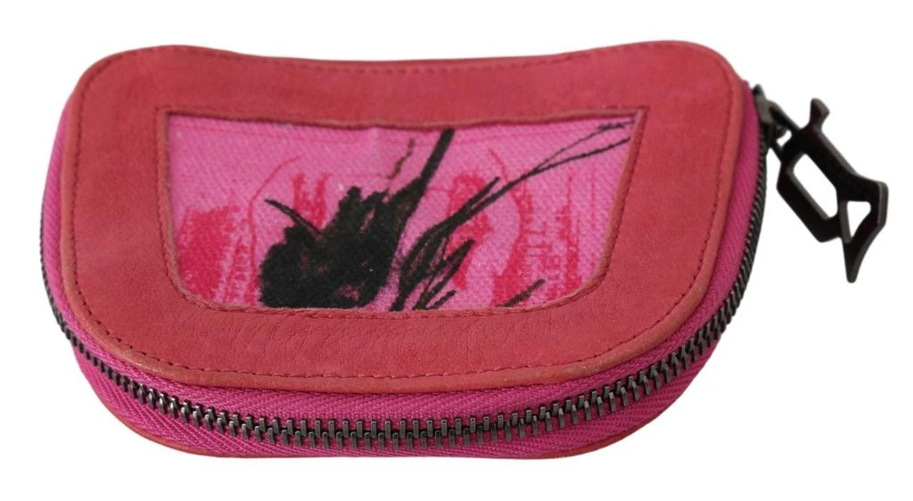 商品PINKO|PINKO  Suede Printed Coin Holder Women Fabric Zippered Purse,价格¥585,第3张图片详细描述