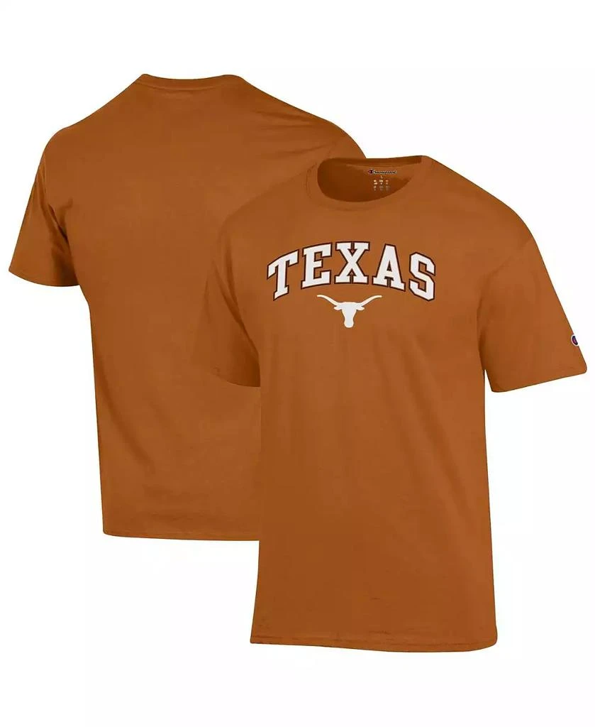 商品CHAMPION|Men's Texas Orange Texas Longhorns Arch Over Logo T-Shirt,价格¥186,第1张图片