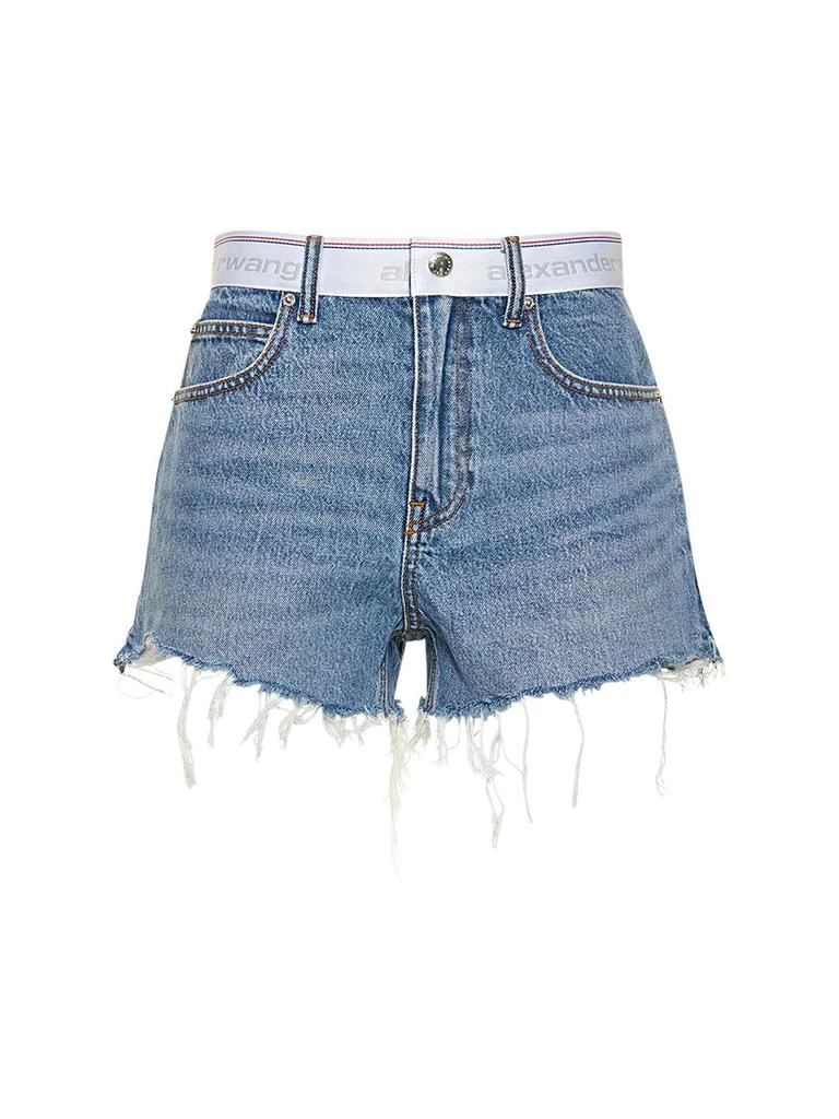 商品Alexander Wang|Logo Webbing High Rise Cotton Shorts,价格¥2028,第1张图片