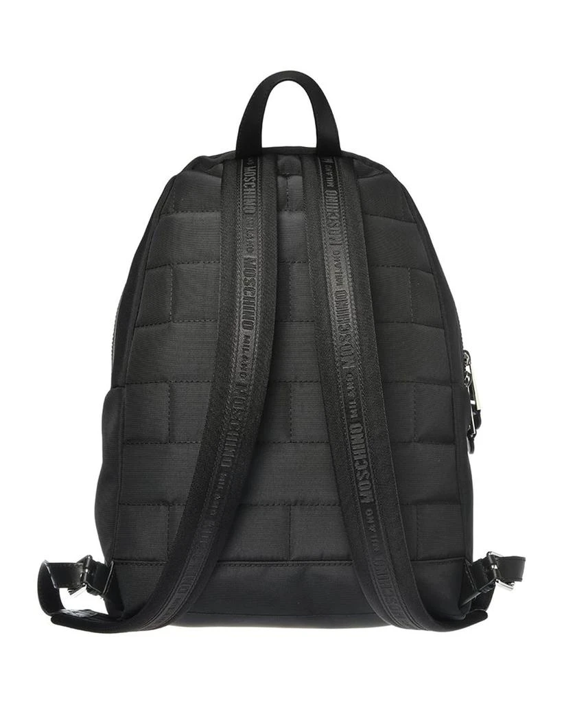 商品Moschino|Men's Solid Logo Backpack,价格¥6910,第4张图片详细描述