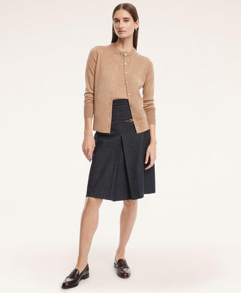 商品Brooks Brothers|Cotton Pleated A-Line Skirt,价格¥1313,第4张图片详细描述