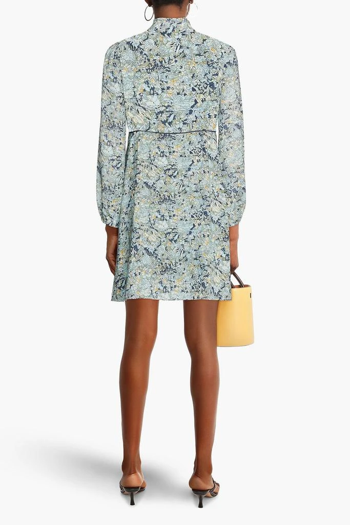 商品Maje|Floral-print crepe de chine mini dress,价格¥433,第3张图片详细描述
