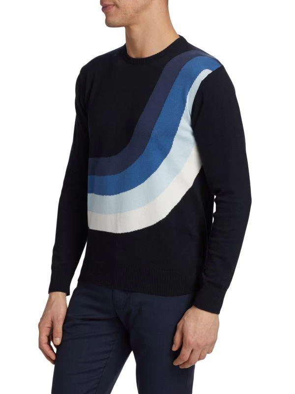 商品Saks Fifth Avenue|Wave Intarsia Sweater,价格¥338,第3张图片详细描述