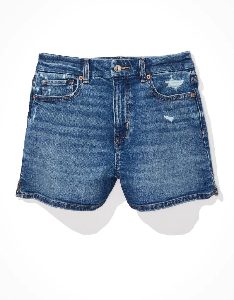 商品AE|AE Stretch Curvy Denim Mom Shorts,价格¥342,第3张图片详细描述