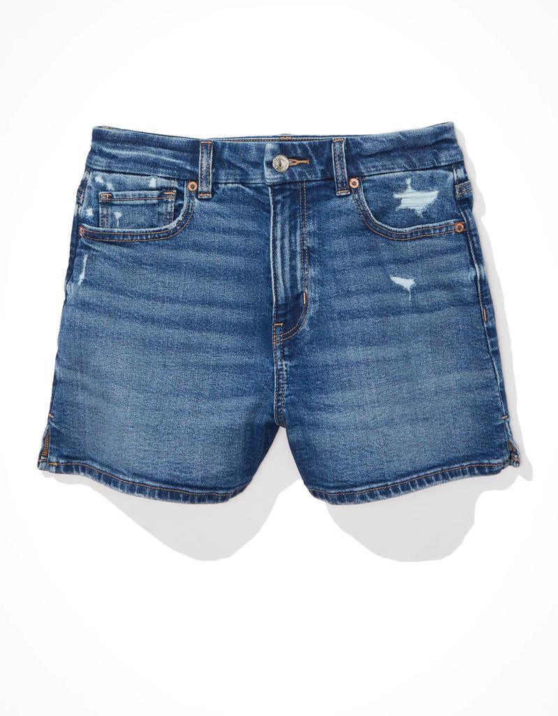 商品AE|AE Stretch Curvy Denim Mom Shorts,价格¥319,第6张图片详细描述