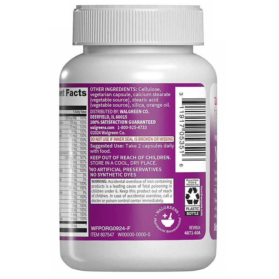 商品Walgreens Free & Pure|Prenatal 1st Trimester Nausea Support,价格¥98,第2张图片详细描述