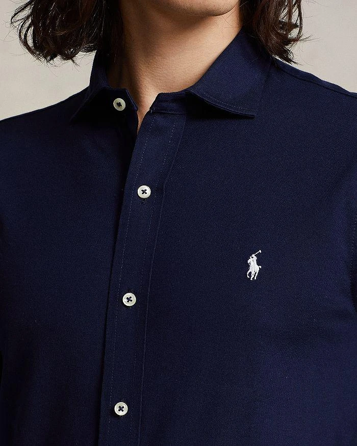 商品Ralph Lauren|Cotton Jersey Button Down Shirt ,价格¥949,第4张图片详细描述