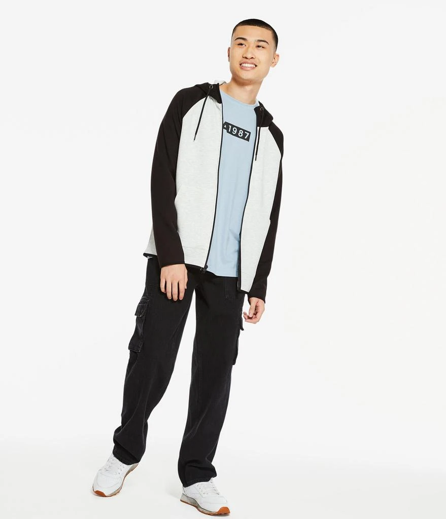 商品Aeropostale|Aeropostale Men's Air Softspun Tech Fleece Colorblocked Full-Zip Hoodie,价格¥128,第2张图片详细描述